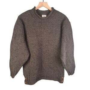 McDonald Sweater XS Women Pure Wool Mock Neck Pullover Oversize Baggie Chunky